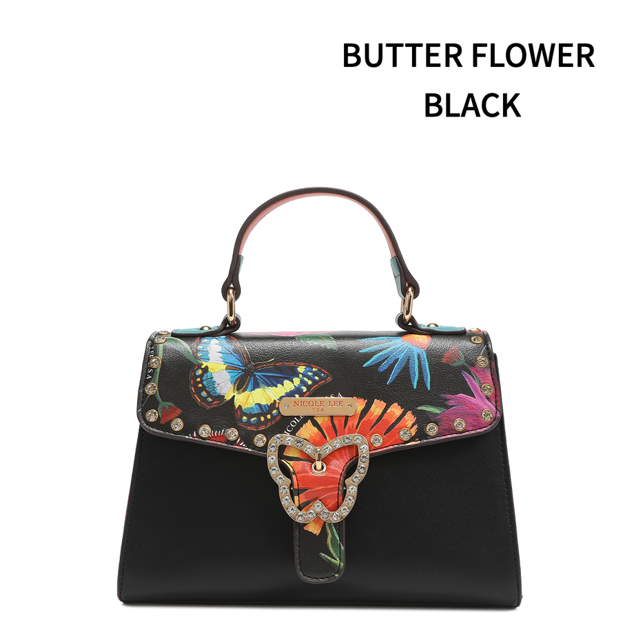 〜BUTTER FLOWER〜ミニハンドバッグ【BFBK】