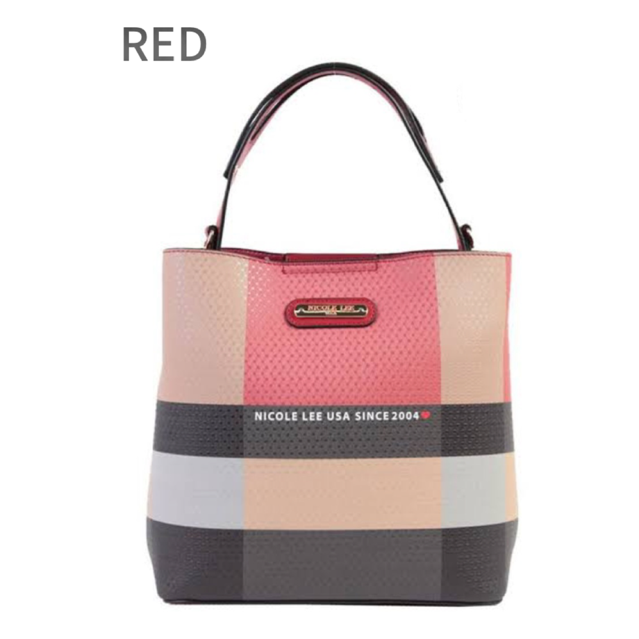 〜STYLISH CHECK〜ハンドバッグ（RD)