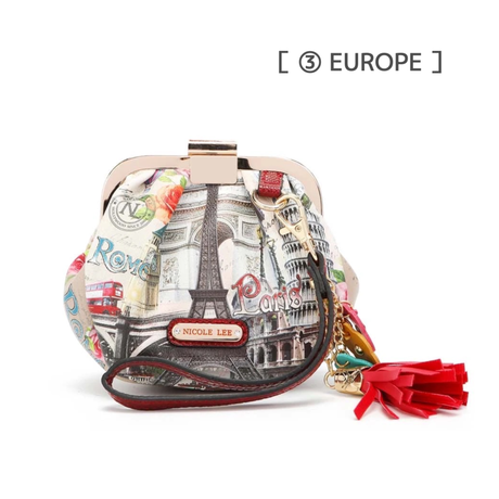 タッセル付がま口ポーチ【EU】