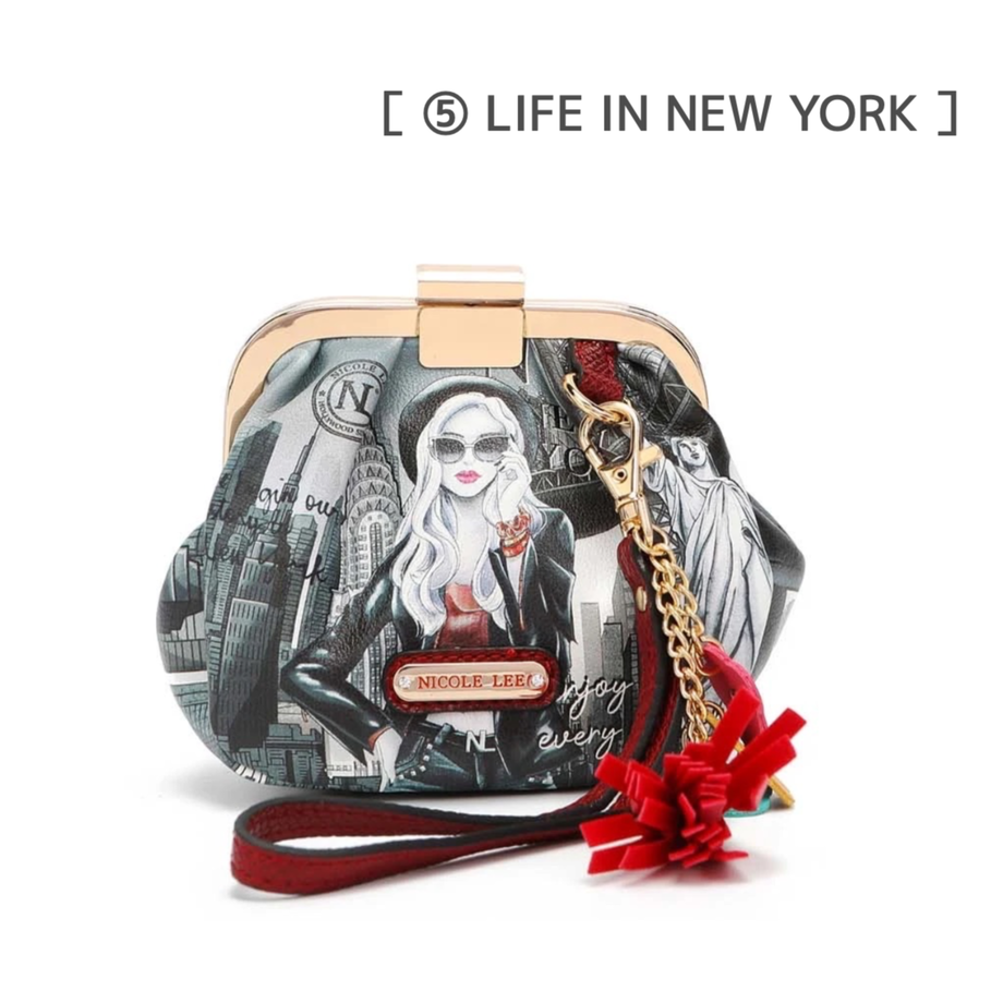 タッセル付がま口ポーチ【LNY】