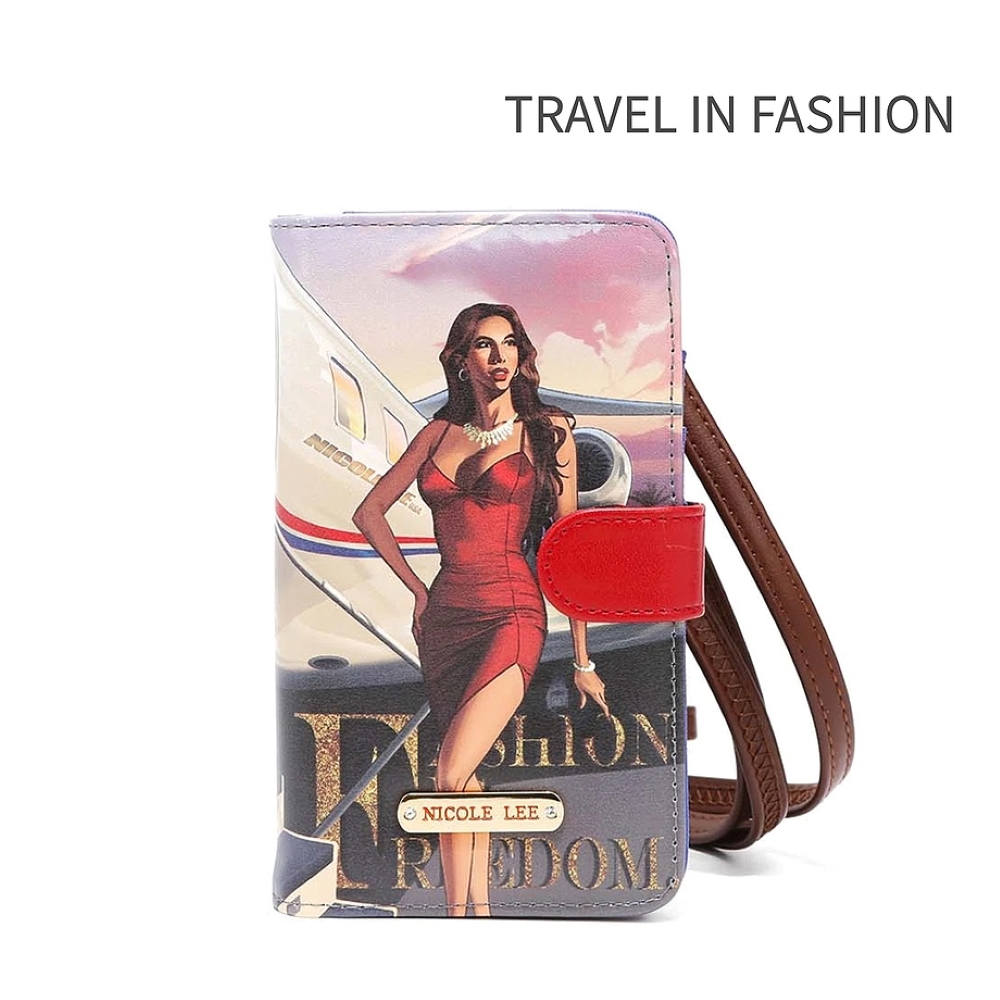 ジップポーチ付きスマホケース（TIF）★ショルダーストラップ付★