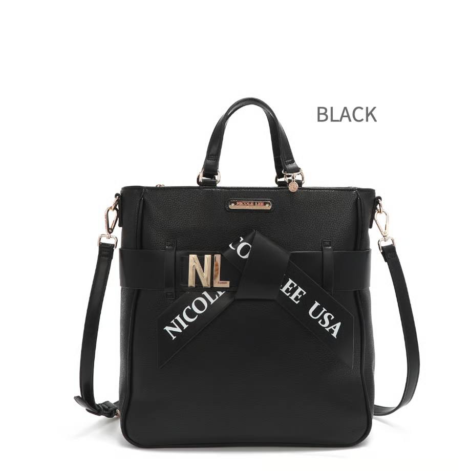 〜ZURI Collection～リボントート(ラージ)★A4対応★【BLACK】